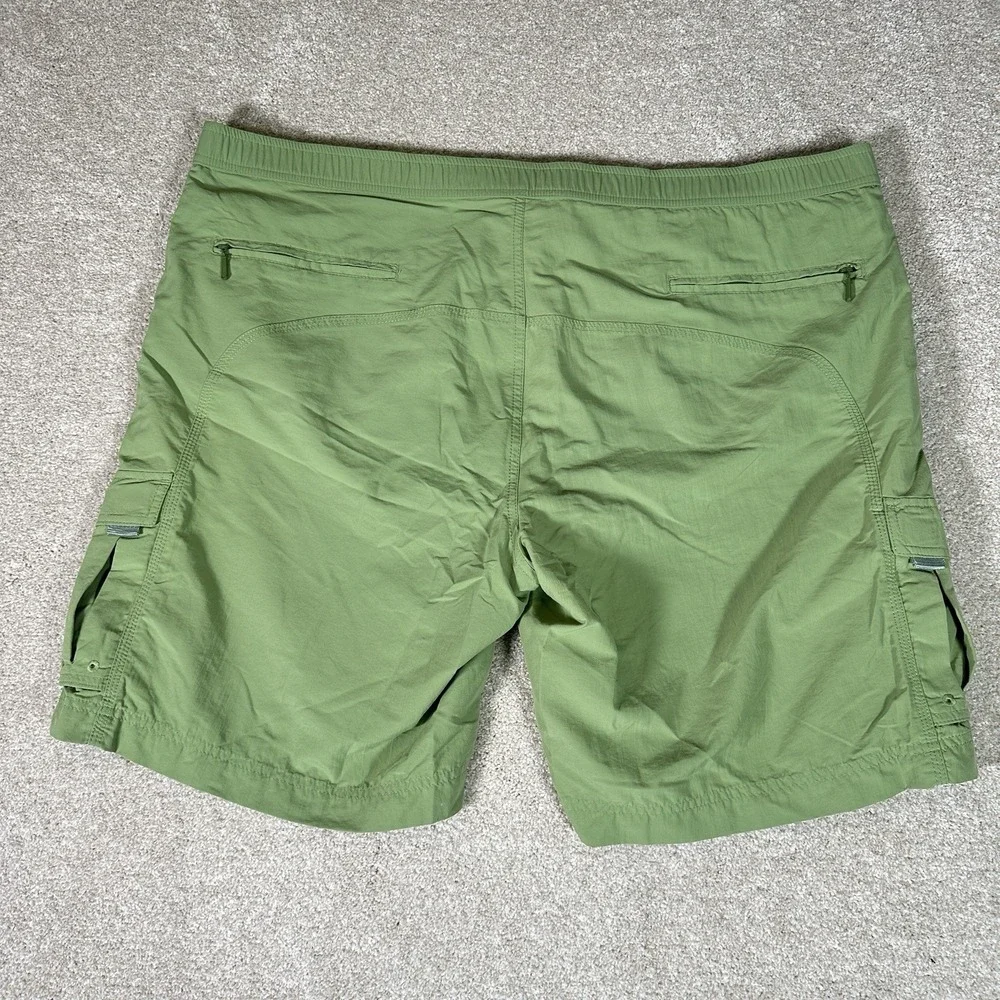 Eddie Bauer Swim‎ Trunks Mens XXL Mesh Lined 2XL Green Nylon Pockets Quick Dry - Picture 9 of 9